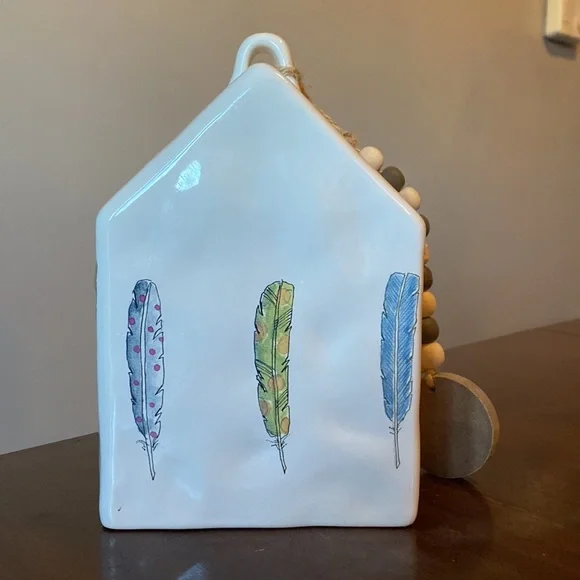 Rae Dunn 2017 FEATHERED BIRDHOUSE - Picture 3 of 5